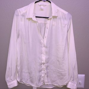 Long sleeve white button up